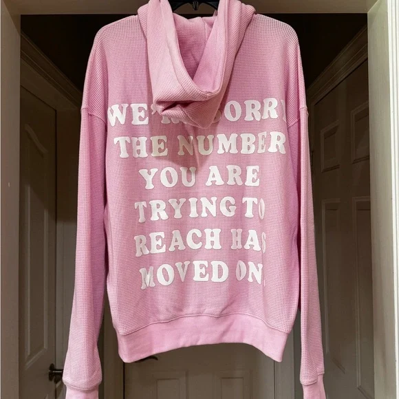 Boys Lie 1-800-Boys Lie Pink Hoodie - Picture 4 of 4